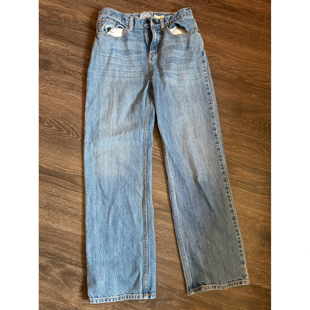 OshKosh Bgosh Kids Classic Straight Leg Jeans Medium Wash Blue Denim Size 14R